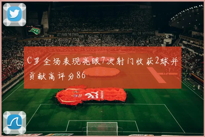 C罗全场表现亮眼7次射门收获2球并贡献高评分86
